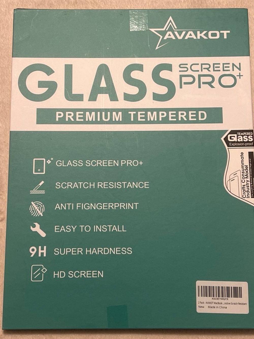 Glass Screen Pro+ Tempered Screen Protector for MacBook Air 13/13.6”